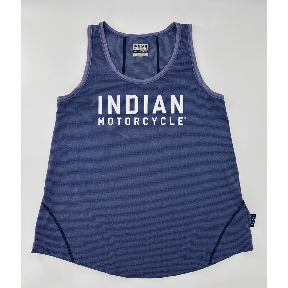 Indian Motorcycle (Blue) Performance Tank Top Womens Small